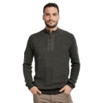 Bushman Pánsky sveter Sakari tmavá khaki XL