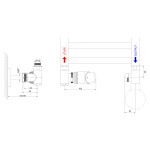 Bruckner - WICHER ECK pripojovacia sada termostatická rohová, chróm 600.321.1