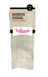 Zimné bambusové ponožky BAMBUS CASUAL UNISEX SOCKS BELLINDA sivý melír