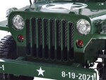 Mamido Detské elektrické autíčko Jeep Willys 4x4 trojmiestne zelené