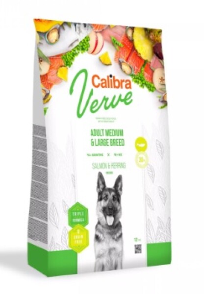 Calibra Verve Dog Adult Medium/Large Salmon/Herring Grain-free