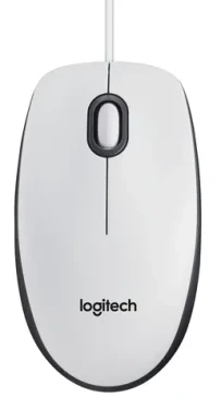 Logitech M100 / Myš / USB / Biela (910-001603)