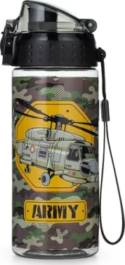 OXYBAG Fľaša na pitie OXY CLICK Army Helikoptéra 500 ml (152440)