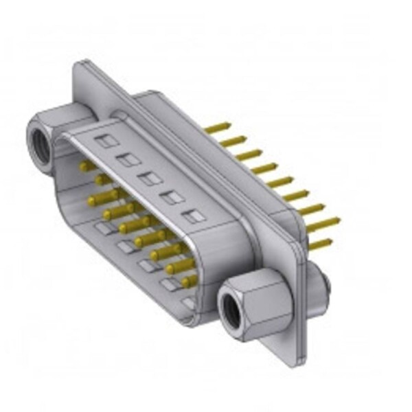 Deltron Connectors DTS15PY/2M85UNB5 D-SUB zástrčka 180 ° Pólov: 15 spájkovaný konektor, piny 1 ks; DTS15PY/2M85UNB5