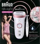 Braun Silk-épil 9-890 SensoSmart / epilátor / 2 rýchlosti / vodeodolný / 50 min prevádzka / biela (9-890 SensoSmart)