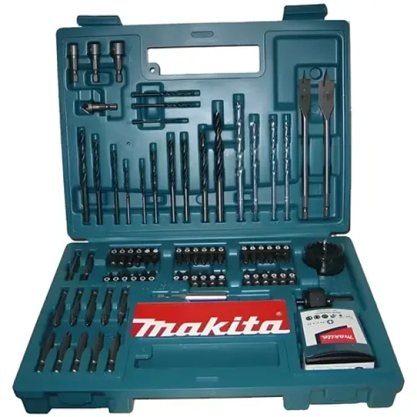 Makita B-54520 Sada bitov a vrtákov / 100 ks / kufor / kov, kameň, drevo, tehla (B-54520)