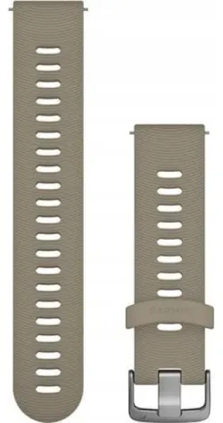 Garmin Remienok silikónový pieskový, oceľovo strieborná pracka / Remienok / Quick Release 20 mm (010-11251-0Z)