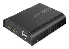 Digitus DS-55356 čierna / HDMI IP prijímač / 4K 60Hz / RJ45 Gigabit Ethernet / 2x USB-A 2.0 (DS-55356)