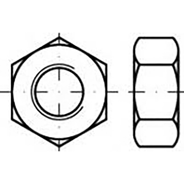 TOOLCRAFT TO-6855537 šesťhranné matice M5 DIN 555 plast 200 ks; TO-6855537