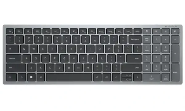 DELL KB-740 GER šedá / Bezdrôtová klávesnica / GER / QWERTZ / USB / Bluetooth (580-AKOY)