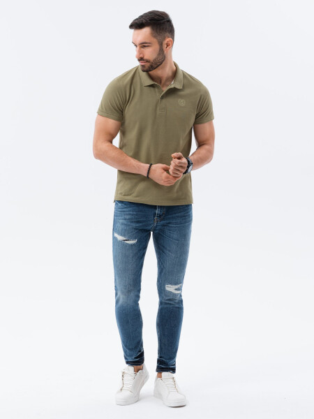 Ombre Polo tričká Olive