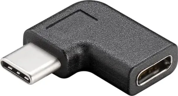 MicroConnect pravouhlý adaptér USB-C MF čierna / 10Gb / s / 4K @ 60Hz (USB3.1CCMF)