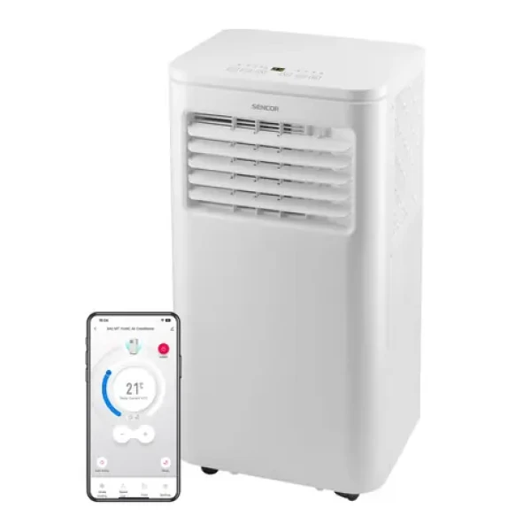 Sencor SAC MT7048C biela / mobilná klimatizácia / 760W / 7000 BTU / chladenie / odvlhčovanie / ventilátor / SMART WiFi (8590669337859)