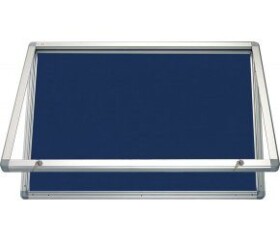 2x3 Horizontálna vitrina 120x90cm / zámok / filcové vnútro - modrá (5907695593457)