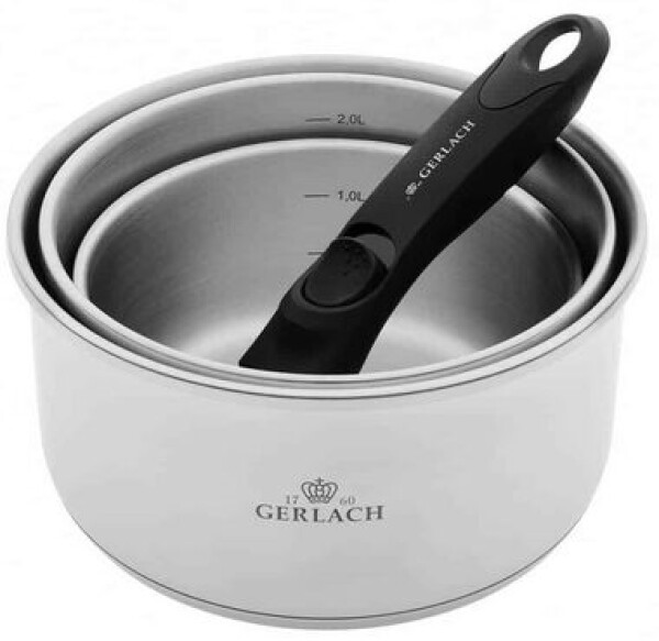 Gerlach Smart Steel Sada oceľových hrncov 16/18/20 cm (5901035506169)