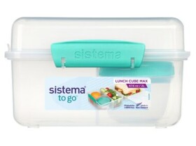 Sistema TO GO Trojkomorová krabička s nádobou na jogurt s dvojitým viečkom 2l mätová (9414202217455)