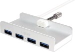 LogiLink UA0300 strieborná / USB Hub pre iMac / 4X USB 3.0 (UA0300)