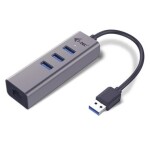 I-tec USB 3.0 Metal HUB 3 Port + Gigabit Ethernet Adapter (U3METALG3HUB)