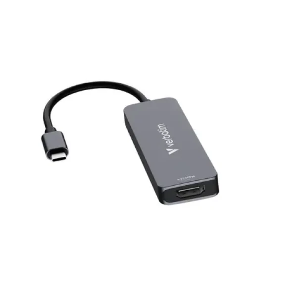 Verbatim USB-C Essentials Multiport Hub 4 Port sivá / USB hub / HDMI 4K 30Hz / USB-A 3.2 Gen 1 / USB-A 2.0 / PD 100W (32155)