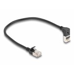 Delock 80285 RJ45 sieťové káble, prepojovacie káble CAT 6A S/FTP 0.25 m čierna 1 ks; 80285