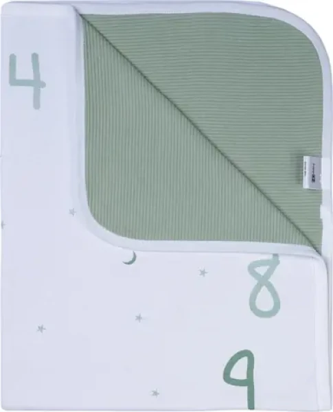 BUBABA Deka Môj prvý rok - zelenobiela (40956)