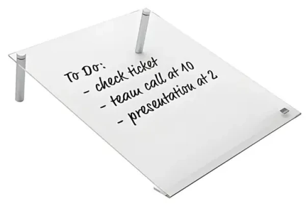 NOBO A4 transparentná akrylová tabuľka na poznámky / Tabuľka na poznámky / 210 × 297 mm / nemagnetická (1915612)