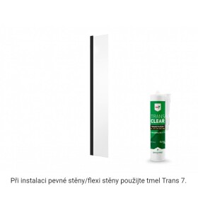 BESCO - Pevná stena ECO-N Black - Pevná stena - 30 cm BCEXON30BC