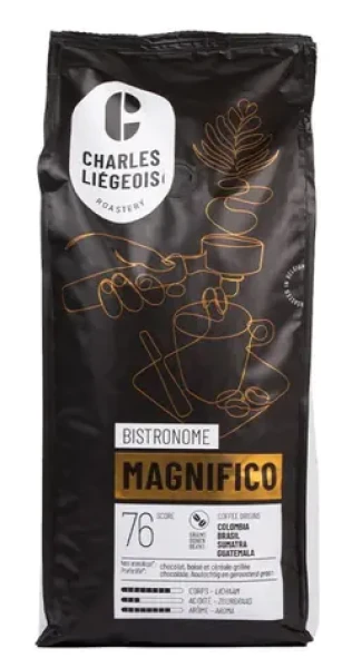 Charles Liégeois Magnifico 1 kg / Zrnková káva / zmes Arabica Robusta (5411651103951)