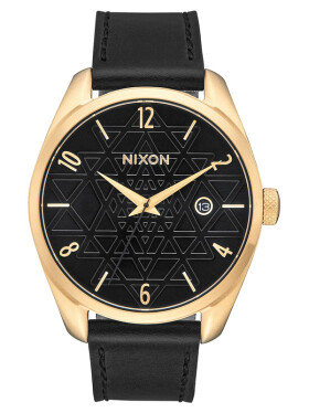 Nixon BULLET LEATHER GOLDBLACKSTAMPED dámske hodinky analógové