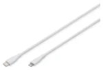 Digitus biela / Nabíjací a dátový kábel / USB-C - Lightning / MFI / PD 60W / 1 m (AK-600110-010-W)