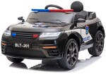 Mamido Detské elektrické autíčko Police čierne