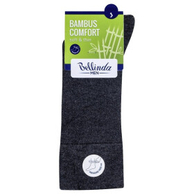 Model 15437500 klasické pánské ponožky BAMBUS COMFORT SOCKS - BELLINDA - šedá 39 - 42