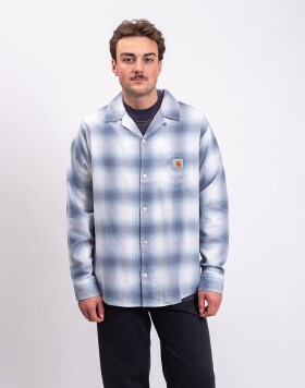 Carhartt WIP L/S Tyers Shirt Tyers Check, Shady Blue L