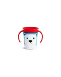 Munchkin - Juniorský hrnček WildLove 360° s uškami 177 ml - polárny medveď / od 6 mesiacov (5019090517768)