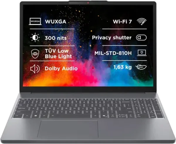 Lenovo IdeaPad Slim 3 15ARP10 sivá / 15.3" WUXGA / AMD RYZEN 5 7535HS / 16GB / 512GB SSD / AMD Radeon / W11H (83K7009HCK)