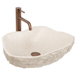 REA - Umývadlo na dosku Isla Warm Beige REA-U7882