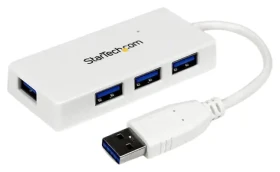 StarTech USB hub 4 porty biela / 4X USB-A / 5 Gb/s (ST4300MINU3W)
