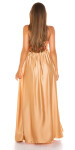 Sexy Satin-Look Maxi Skirt Einheitsgroesse