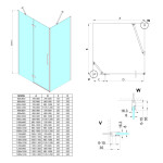 GELCO - TRINITY BLACK obdĺžnikový kút 900x1200 ľavý, číre sklo, GT5690-12CL-B GT5690-12CL-B