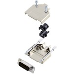 Amphenol L17DTPK-M-09+L717HDE15P sada D-SUB kolíkové lišty 180 ° Pólov: 15 spájkovaný 1 ks; L17DTPK-M-09+L717HDE15P