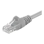 Goobay 68449 sivá / Patch kábel / CAT 6 / U/UTP / RJ45-RJ45 / 15 m (68449)