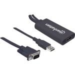 Manhattan AV konvertor 152426 [VGA, USB 2.0 - HDMI]; 152426