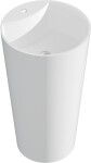 MEXEN - Onyx-02 Voľne stojace umývadlo z liateho mramoru 45 x 45, biela mat 26544500
