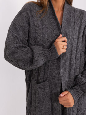 Cardigan BA SW 8032 1.06P tmavo šedá jedna velikost