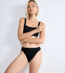 SLOGGI GO CASUAL - Tanga s vysokou nohou z mäkkej bavlny GOTS Sloggi BLACK XL