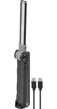 Brennenstuhl SANSA 401 A čierna/sivá / LED pracovné svietidlo / 400 lm / nabíjacie / USB-C / IP20 (1177370010)