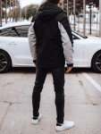 Pánska prechodná bunda TX4916 čierno-sivá – FashionStreet 3XL