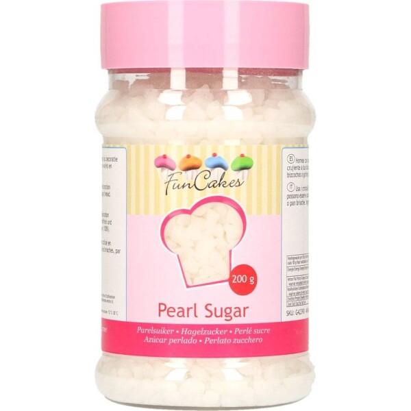 Granulovaný cukr Pearl Sugar 200g 4 - 6 mm - FunCakes - FunCakes