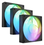 Fury SAI S12 ARGB PWM čierna 3 ks / Ventilátor / 120 mm / ARGB / PWM (NGF-2412)
