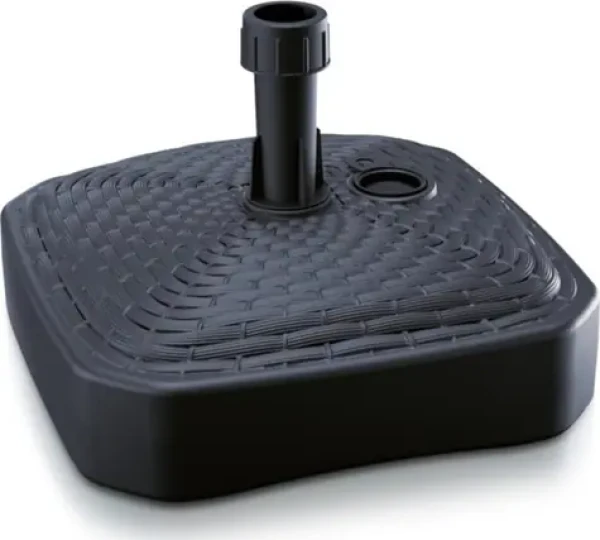 Prosperplast Podstavec pod slnečník Ratan antracit / Plast / 39 x 39 x 13 cm / Objem 12 l (MPKR-S433)
